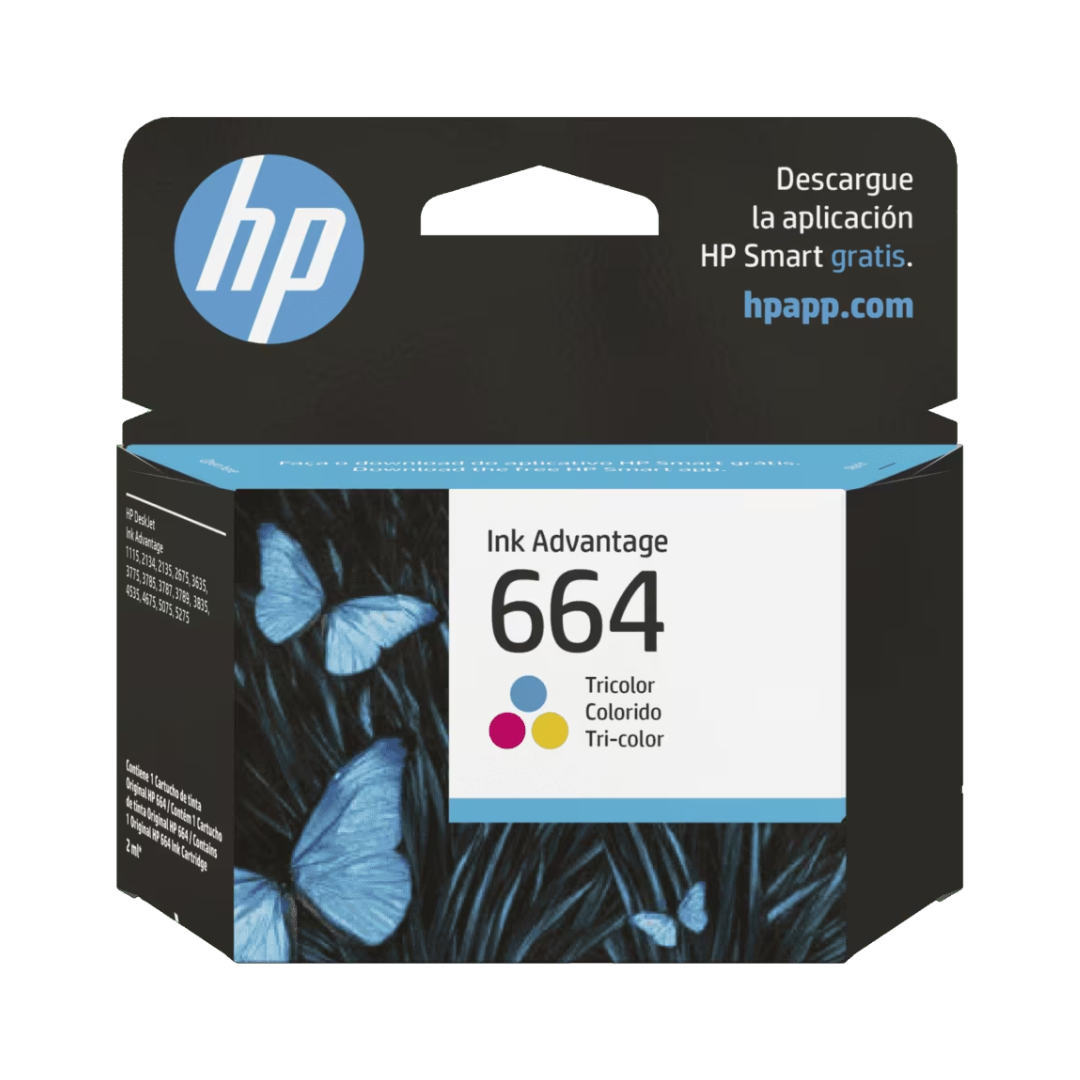 CARTUCHO DE TINTA HP 664 TRICOLOR